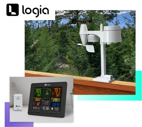 Logia 7-in-1 Wi-Fi Weather Station with Solar