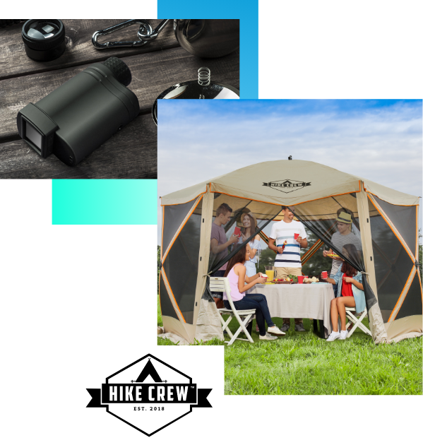 Hike Crew 6-Panel Pop-Up Screen House Gazebo