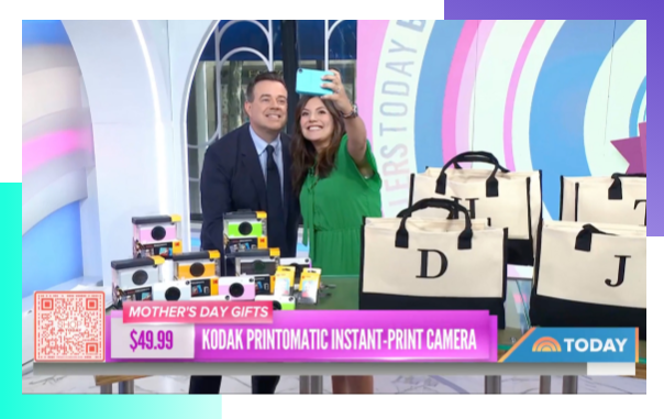 The KODAK Printomatic features on the Today Show