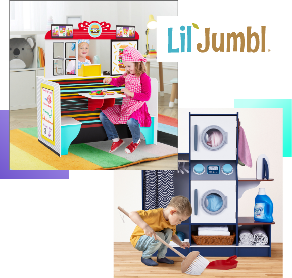 Lil Jumbl Kids Washer and Dryer Playset