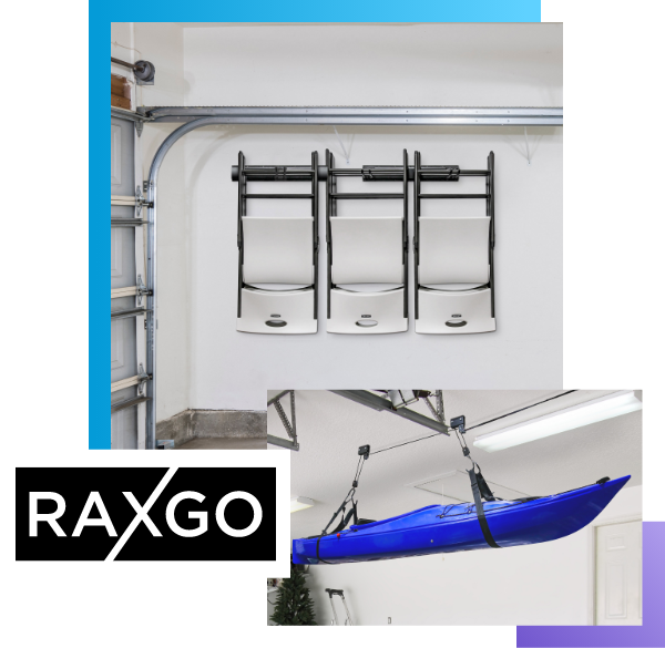 RaxGo Kayak Wall Hanger, Heavy Duty Wall Mounted Kayak Storage Rack Hooks