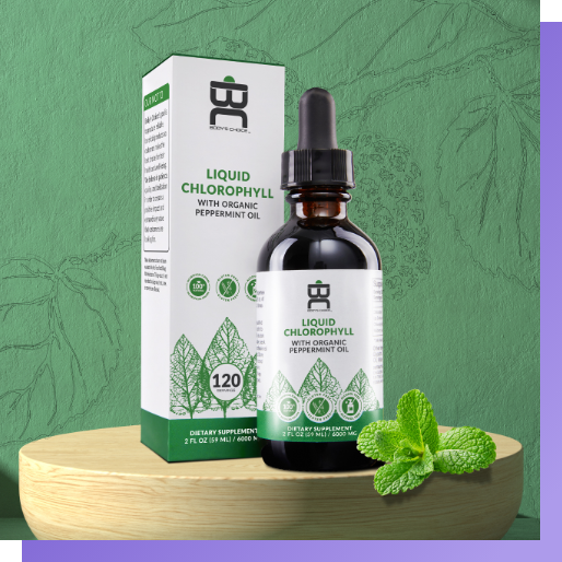 Body's Choice Liquid Chlorophyll Drops with Organic Peppermint Oil
